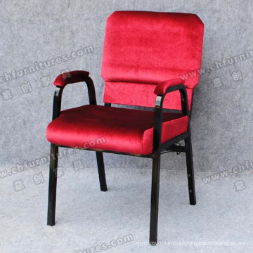 Padded Armrest Stackable Church Chair (YC-G30-01)